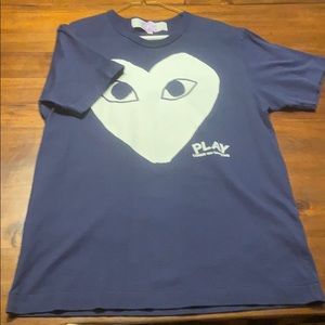 Play Comme des Garcons men’s shirt (Navy Blue)